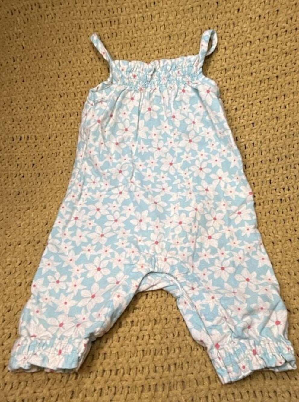 Baby Gap Floral Woven Tank Romper 0-3 Months